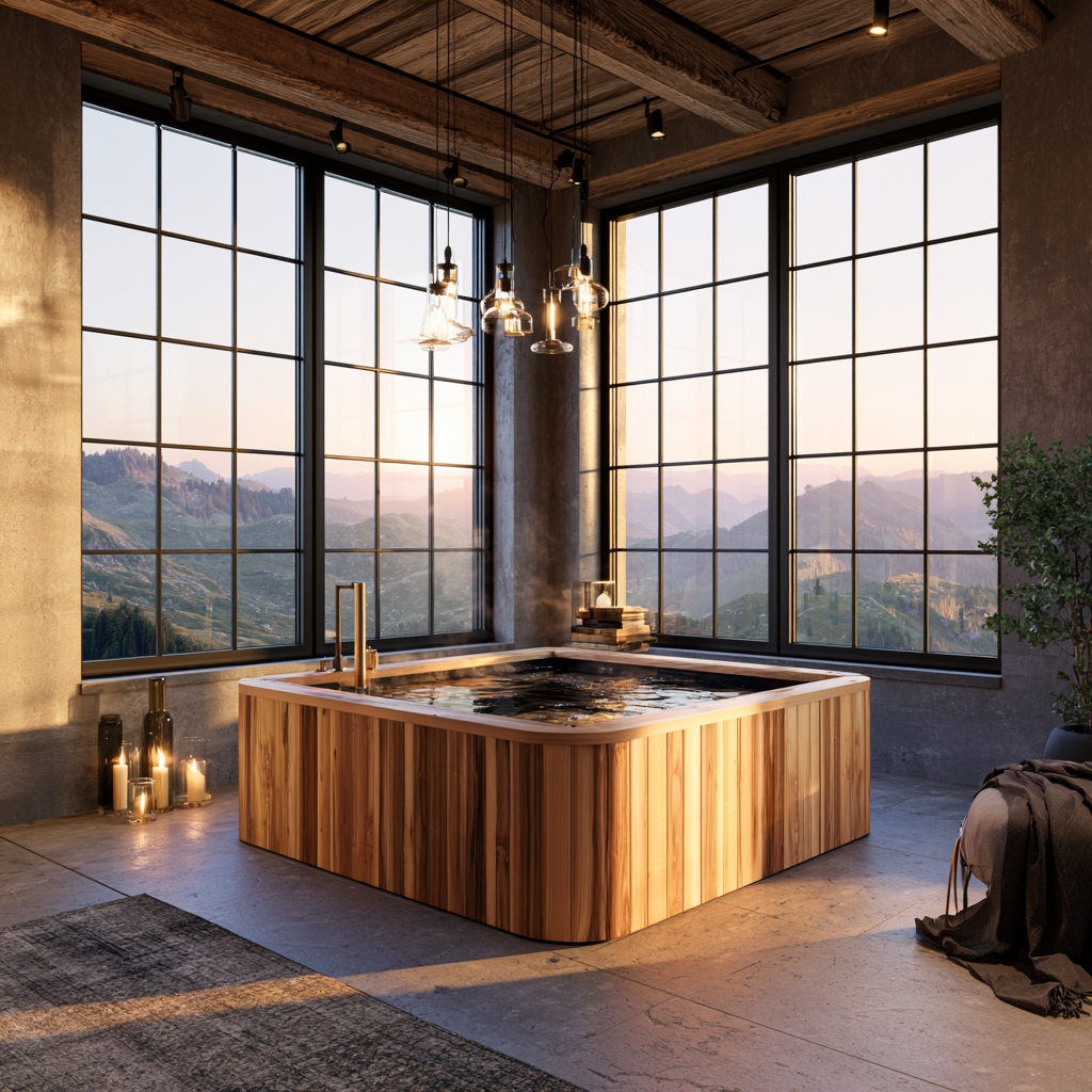 Cold Plunge Cedar Tub